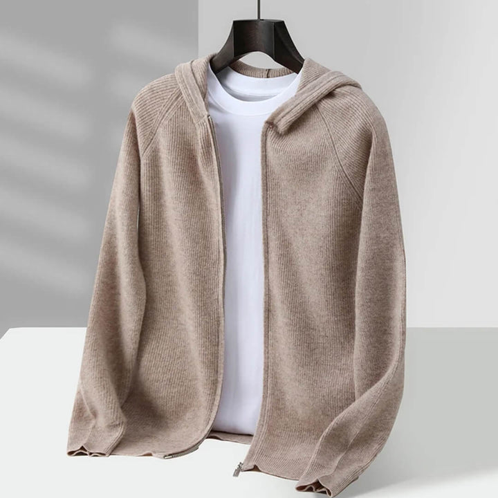 Valerio Cashmere Zip Hoodie