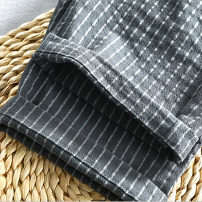 Men's "Kozuru" Japan-Style Striped Pants