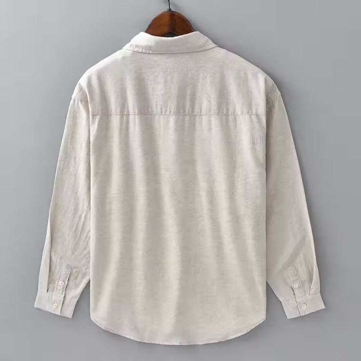 Eviana Valmont Seaside Linen Button-Up