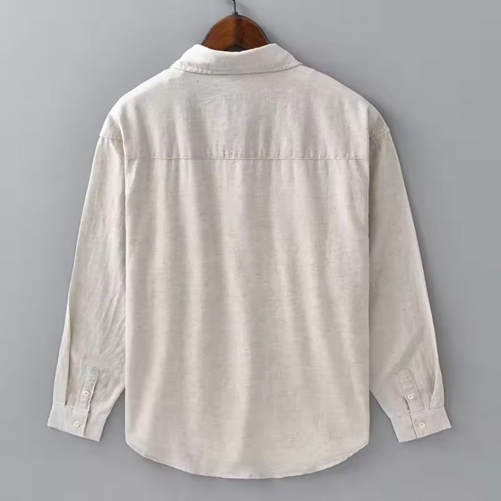 Eviana Valmont Seaside Linen Button-Up