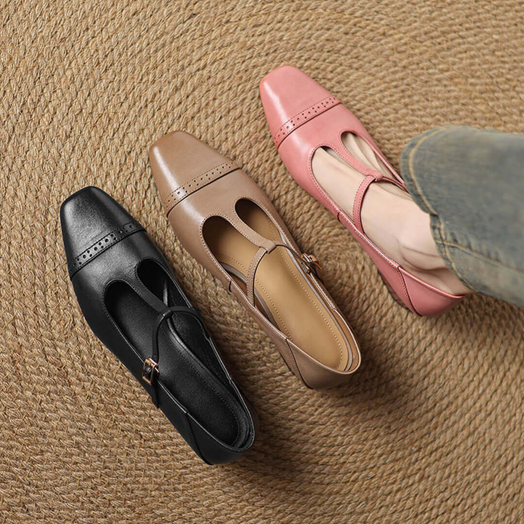 Marien Genuine Leather Flats