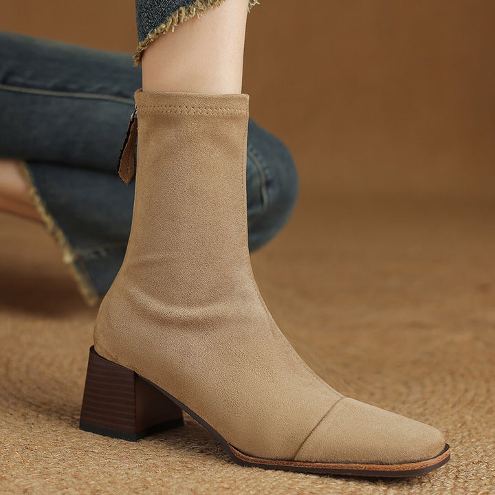 Amira Genuine Suede Boots