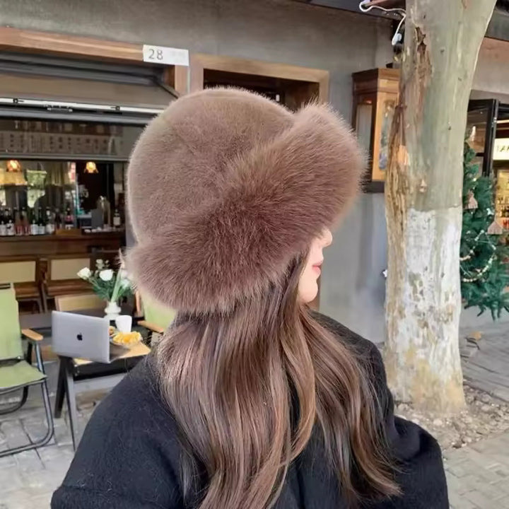 "Brown Aurora" Fur Hat