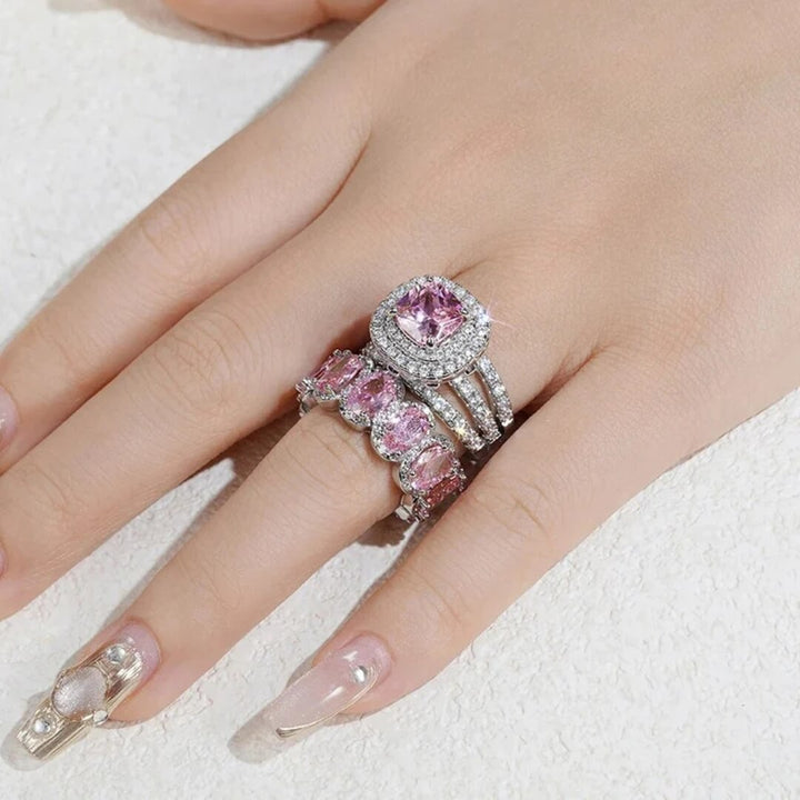 Eterna Halo Ring Set