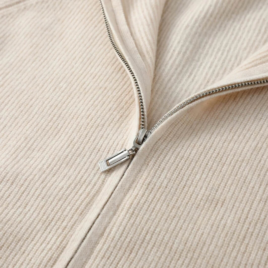 Valerio Cashmere Zip Hoodie