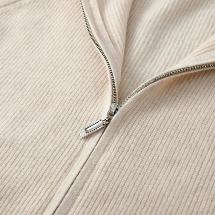 Valerio Cashmere Zip Hoodie