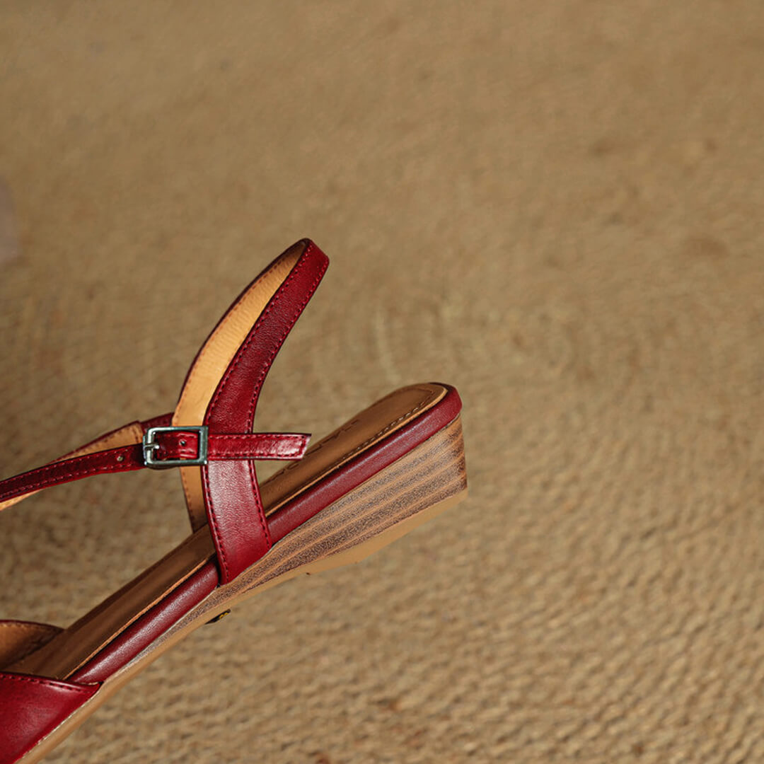 Fiora Genuine Leather Slingbacks