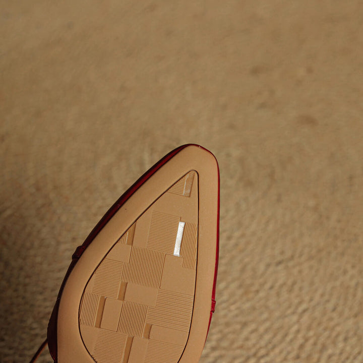 Fiora Genuine Leather Slingbacks