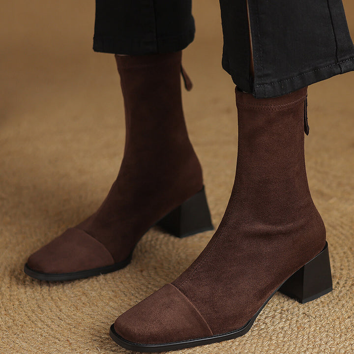 Amira Genuine Suede Boots