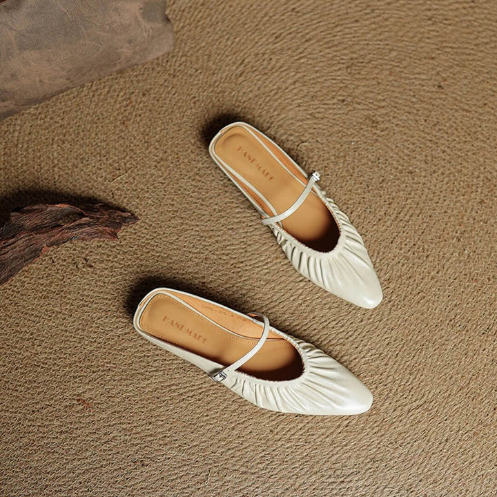 Velara Genuine Leather Mules