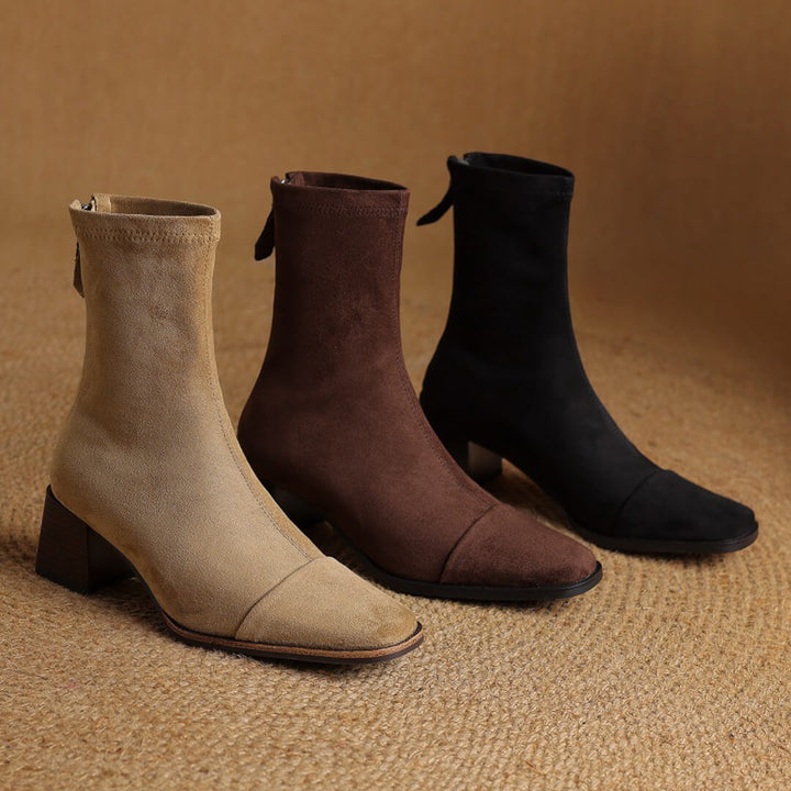 Amira Genuine Suede Boots