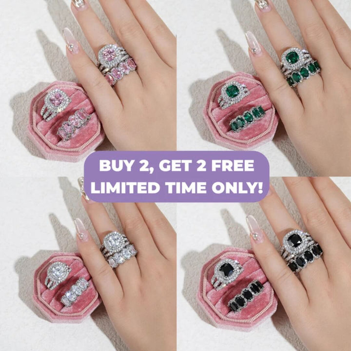 Eterna Halo Ring Set