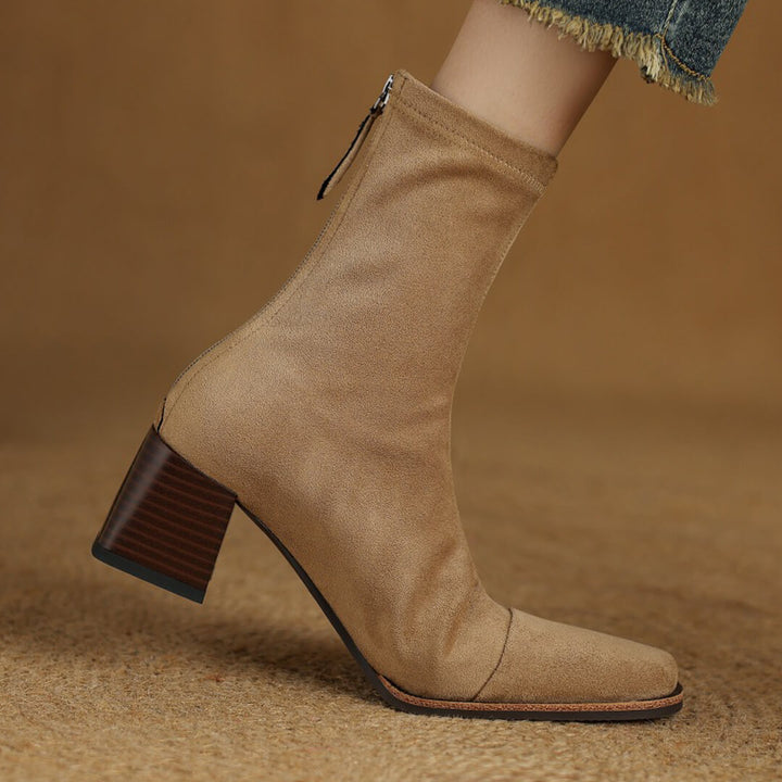 Amira Genuine Suede Boots