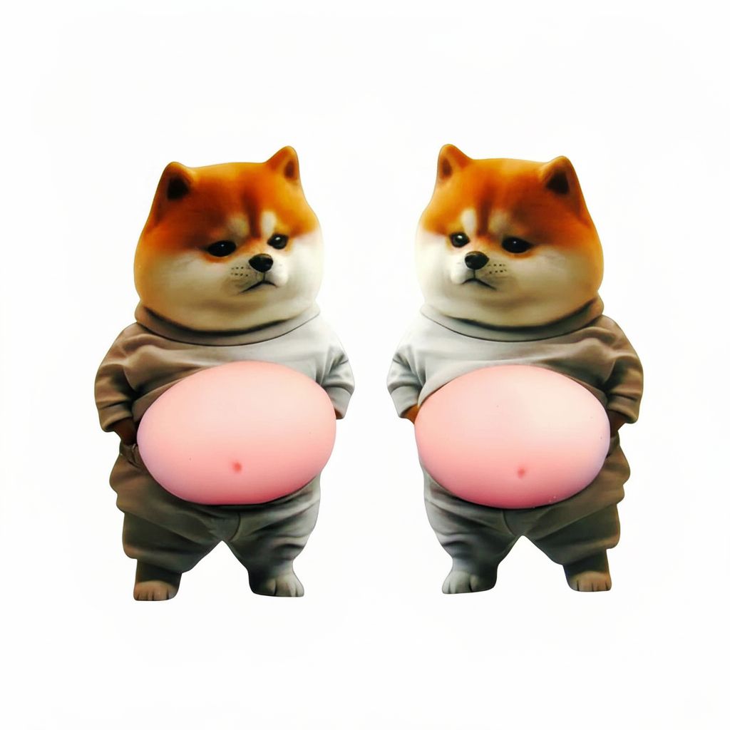 Chubby Shiba Silicone Sticker