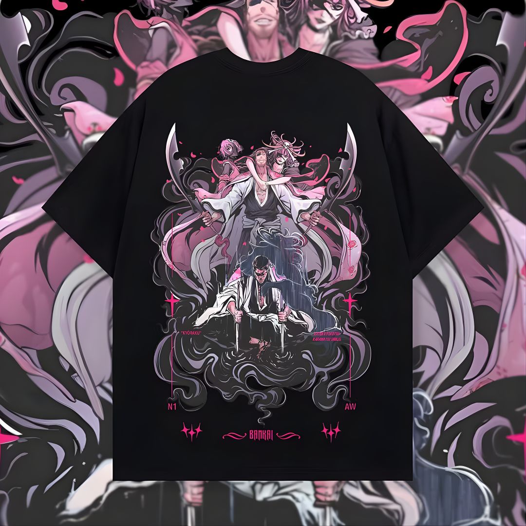 Bleach Shunsui Kyōraku Printed Oversized Unisex T-shirts