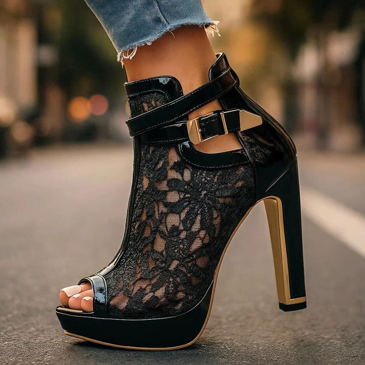 Elara Lace Heels