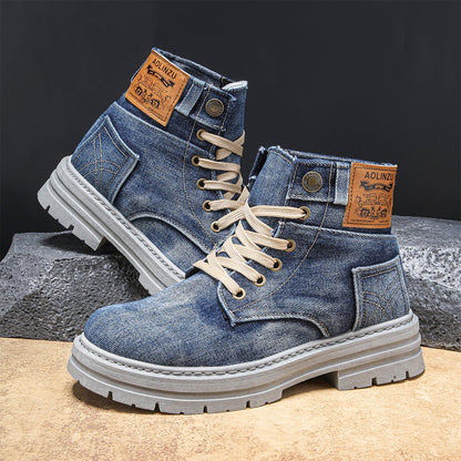 Midtown Grit Denim Boots