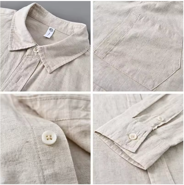 Eviana Valmont Seaside Linen Button-Up