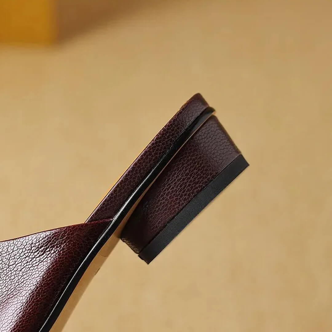 Evala Genuine Leather Mules