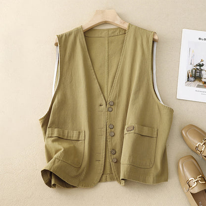 Renna Linen Blend Vest