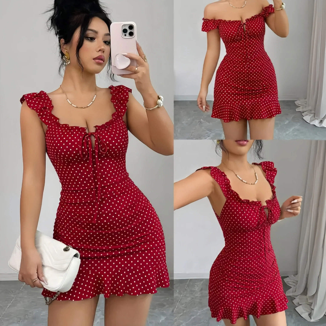 Ines Polka-Dot Dress
