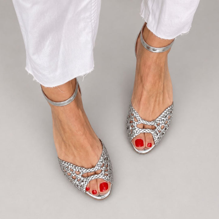 Alghero Woven Peep-Toe Women’s Sandals