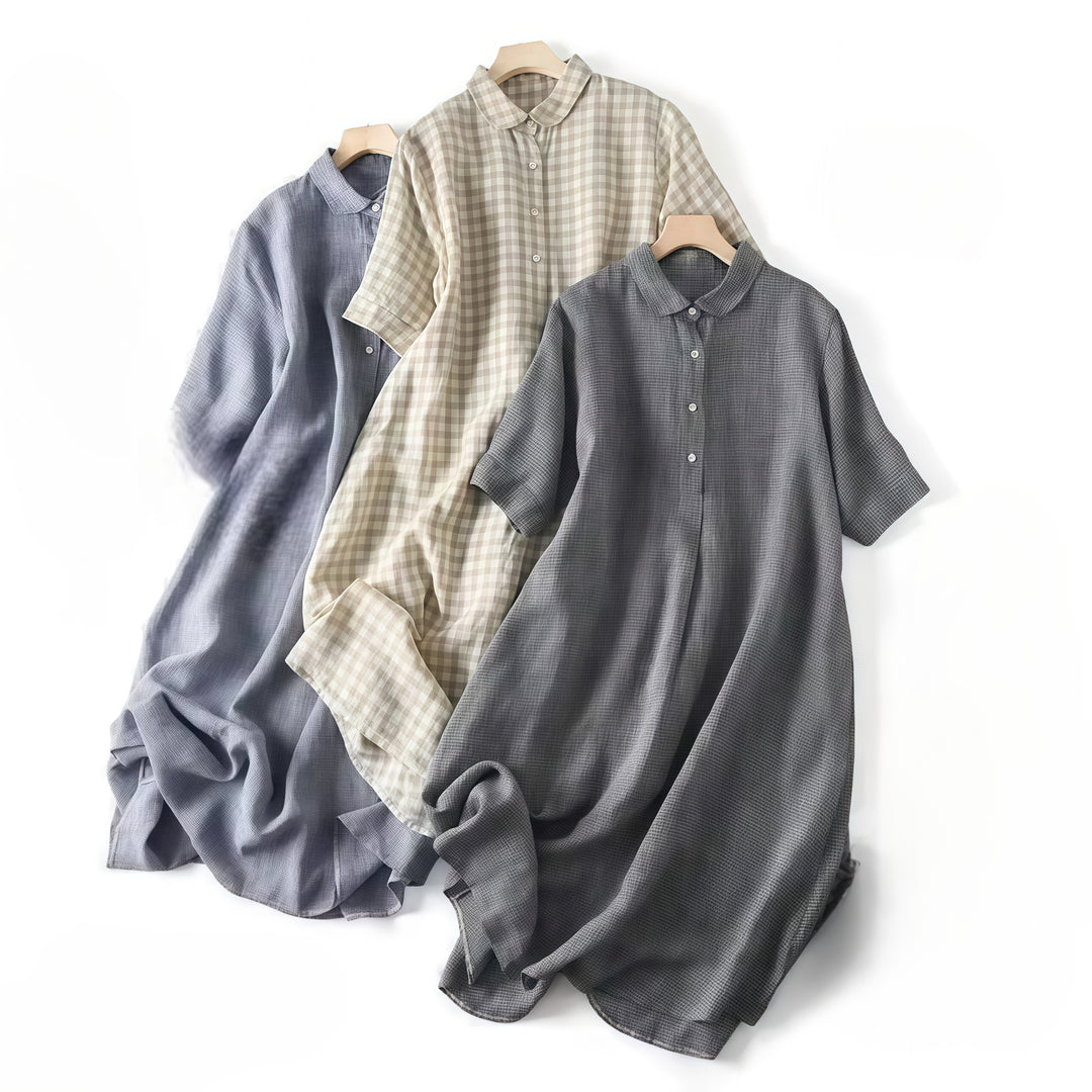 Eviana Valmont Margot Linen Shirt Dress