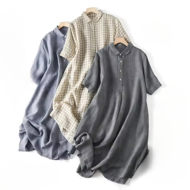 Eviana Valmont Margot Linen Shirt Dress