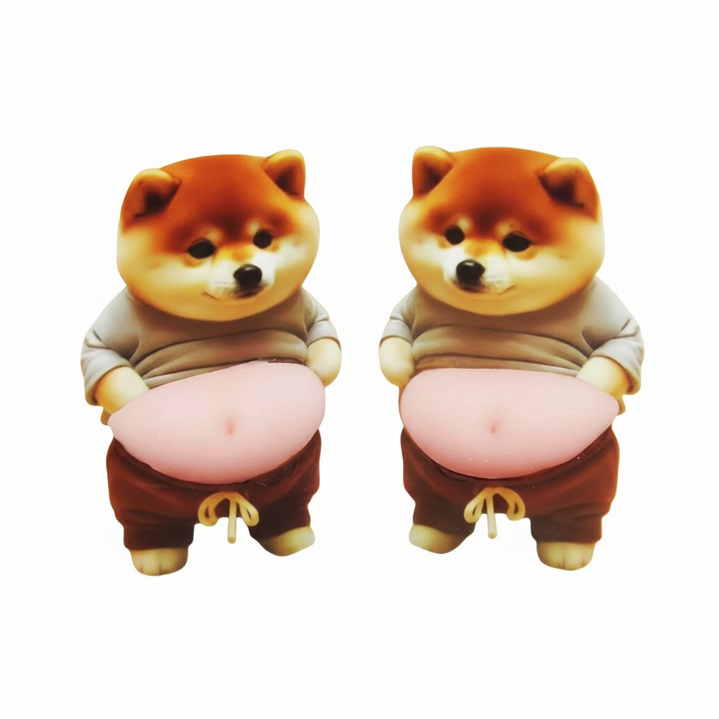 Chubby Shiba Silicone Sticker