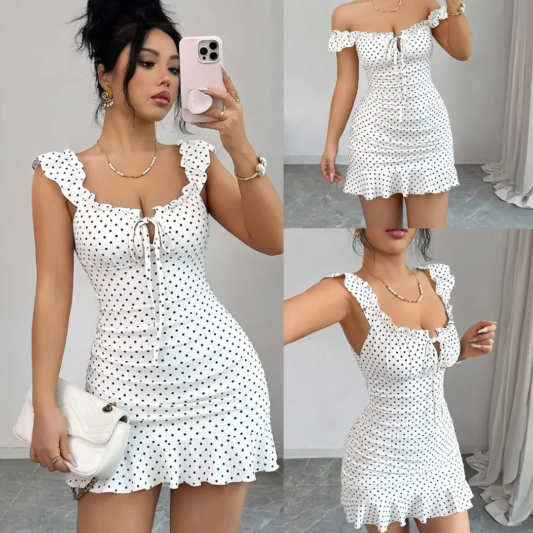 Ines Polka-Dot Dress