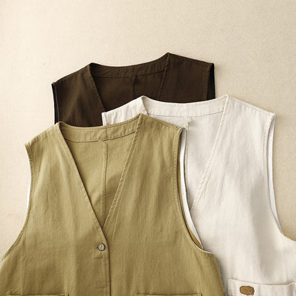 Renna Linen Blend Vest