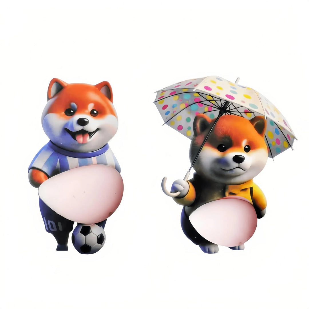 Chubby Shiba Silicone Sticker