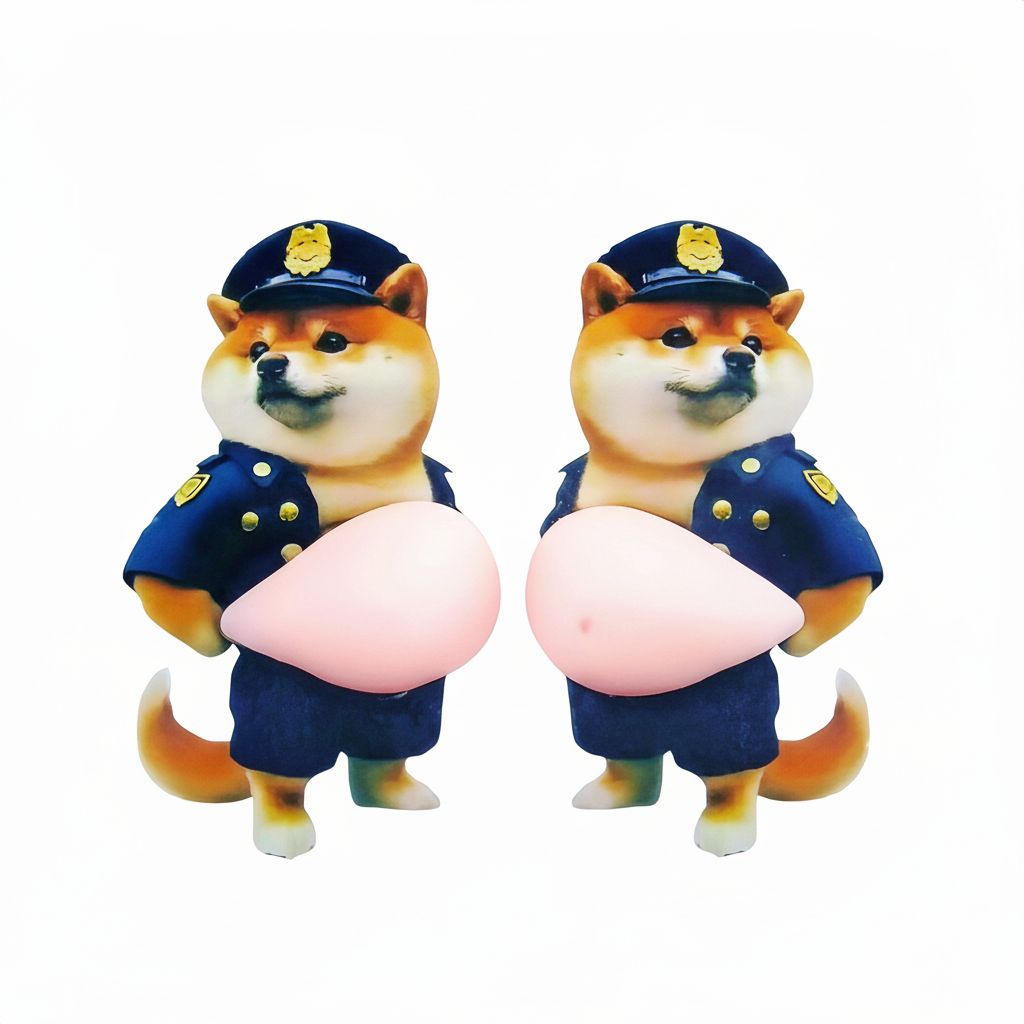 Chubby Shiba Silicone Sticker
