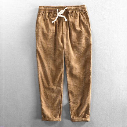 Men's "Kozuru" Japan-Style Striped Pants