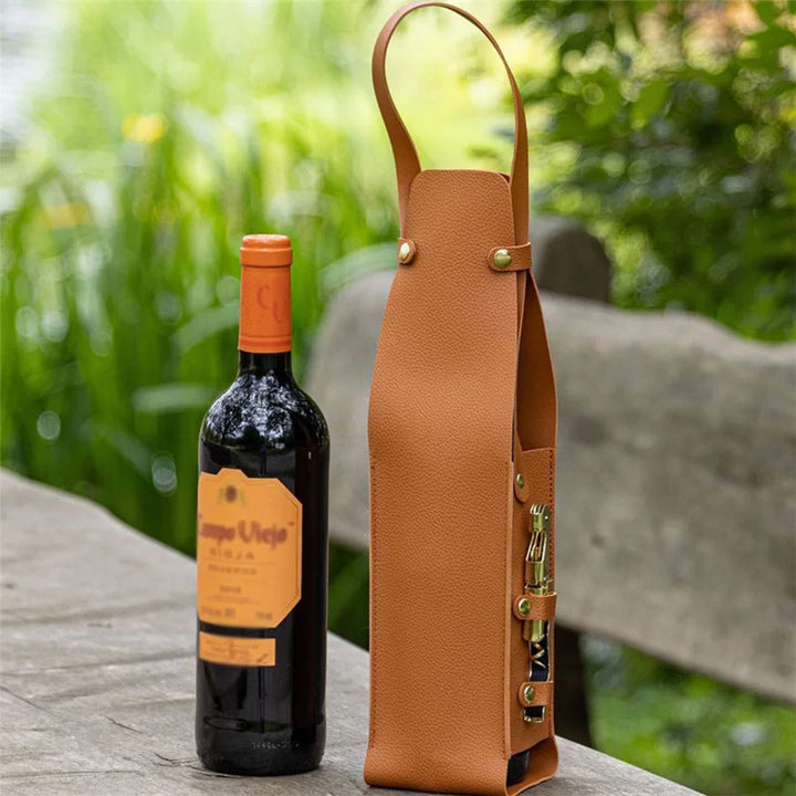 Arvo Leather Bottle Carrier