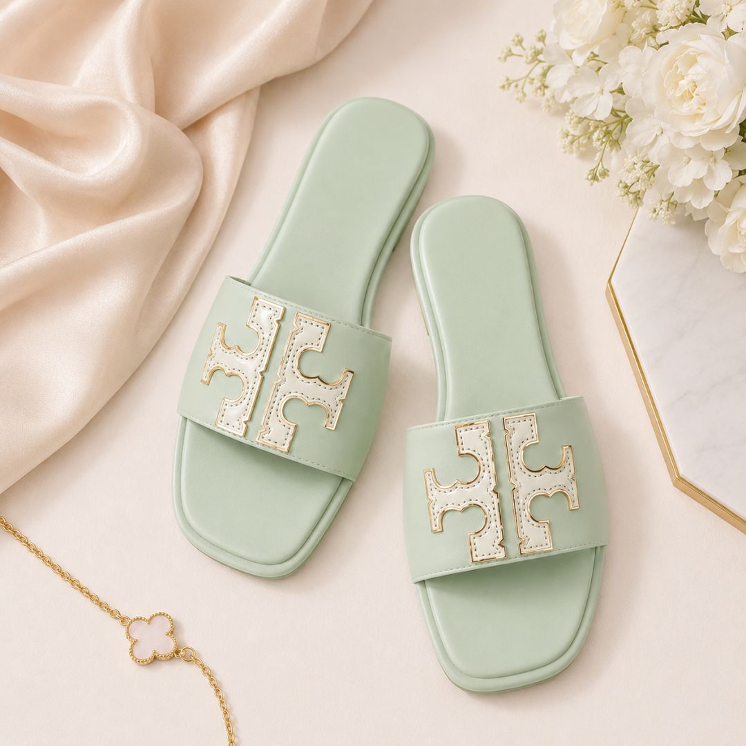 Tory Burch Double T Sport Slide
