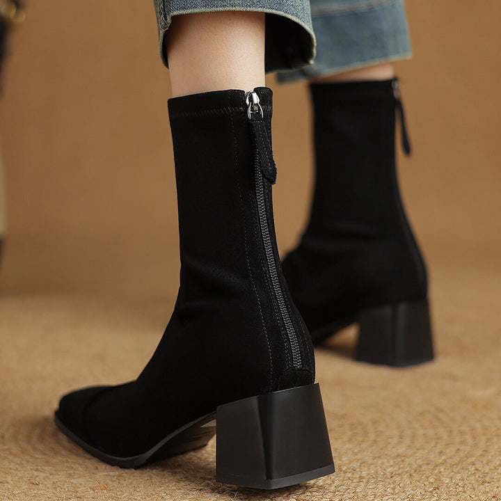 Amira Genuine Suede Boots