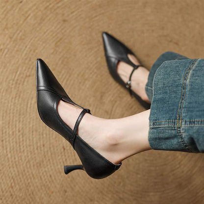 Mirella Genuine Leather Heels