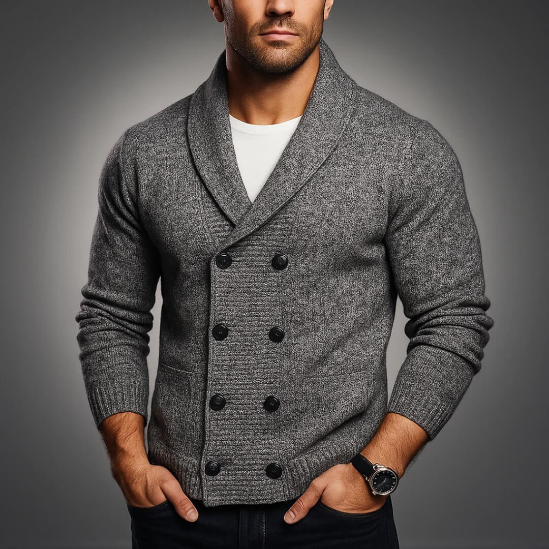 Renzo Double-Breasted Cardigan