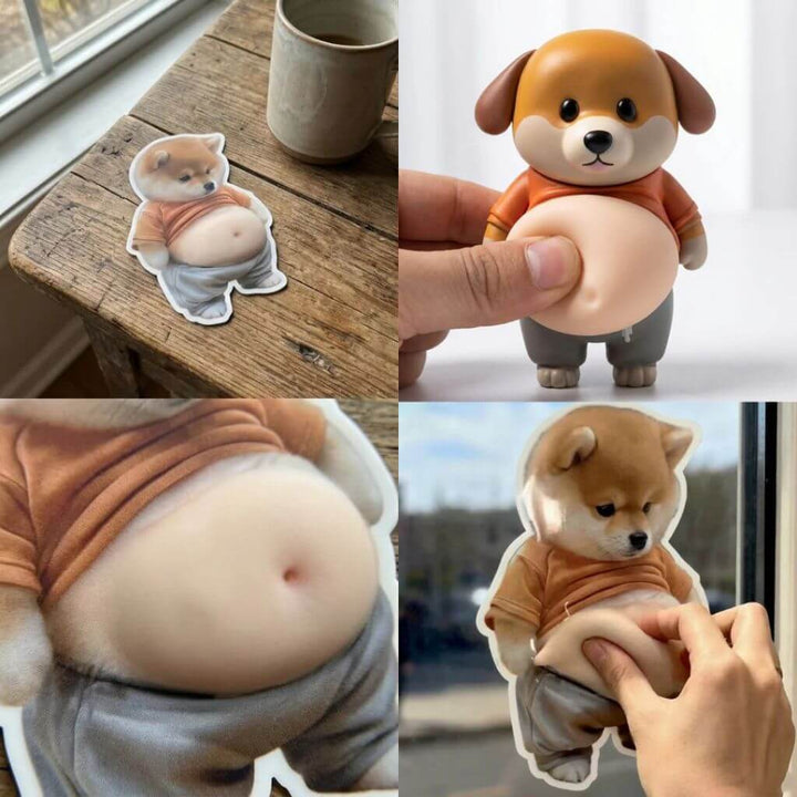 Chubby Shiba Silicone Sticker