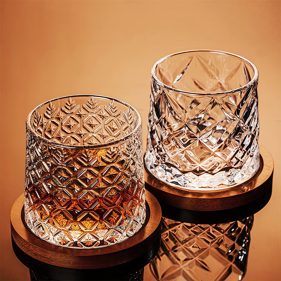 Luxe Wave Crystal Drinkware