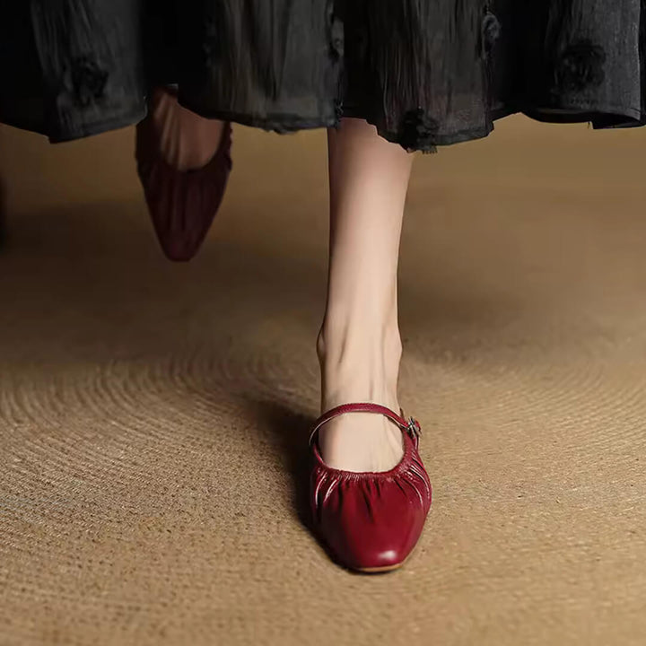 Velara Genuine Leather Mules