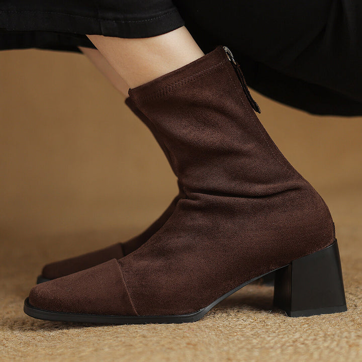Amira Genuine Suede Boots