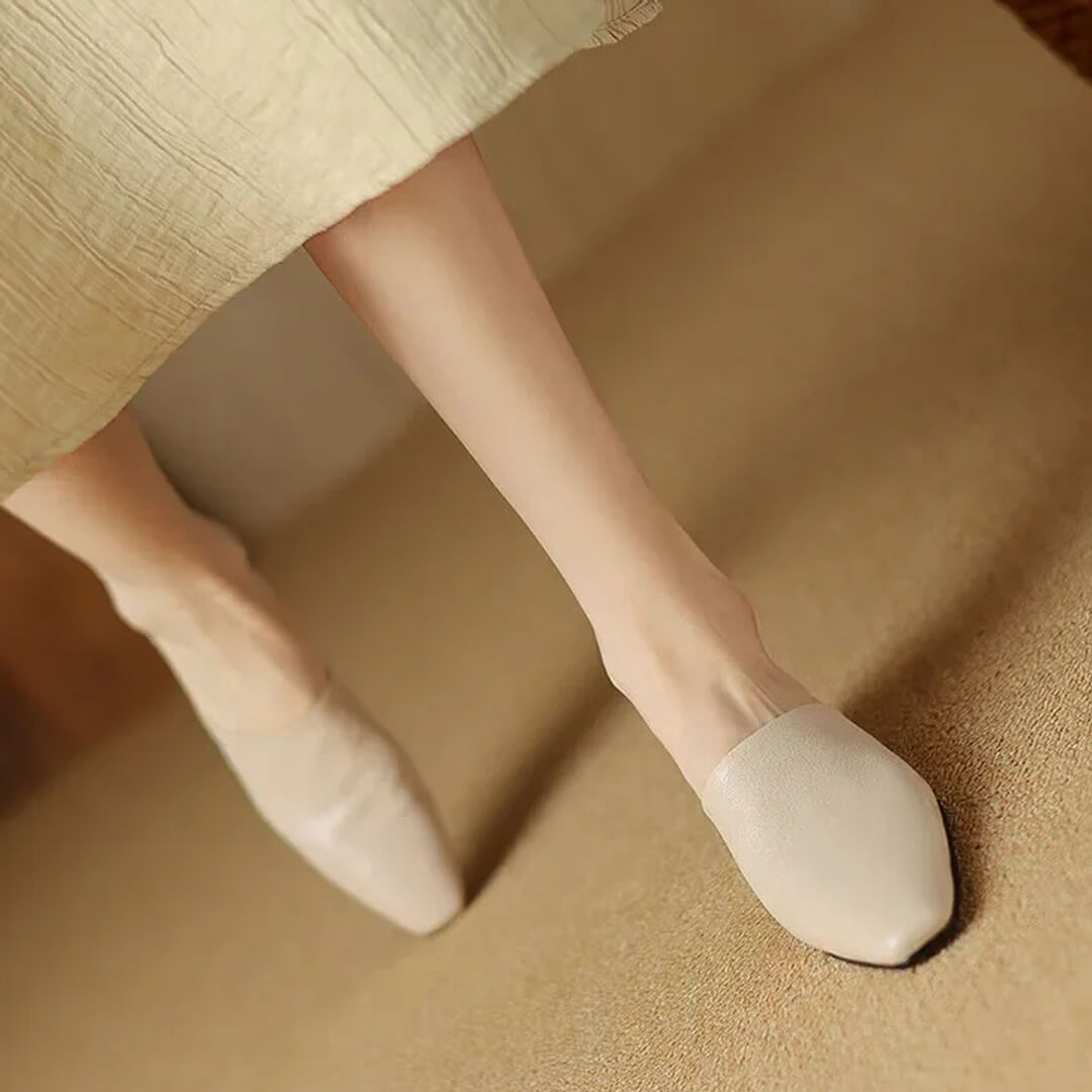 Evala Genuine Leather Mules