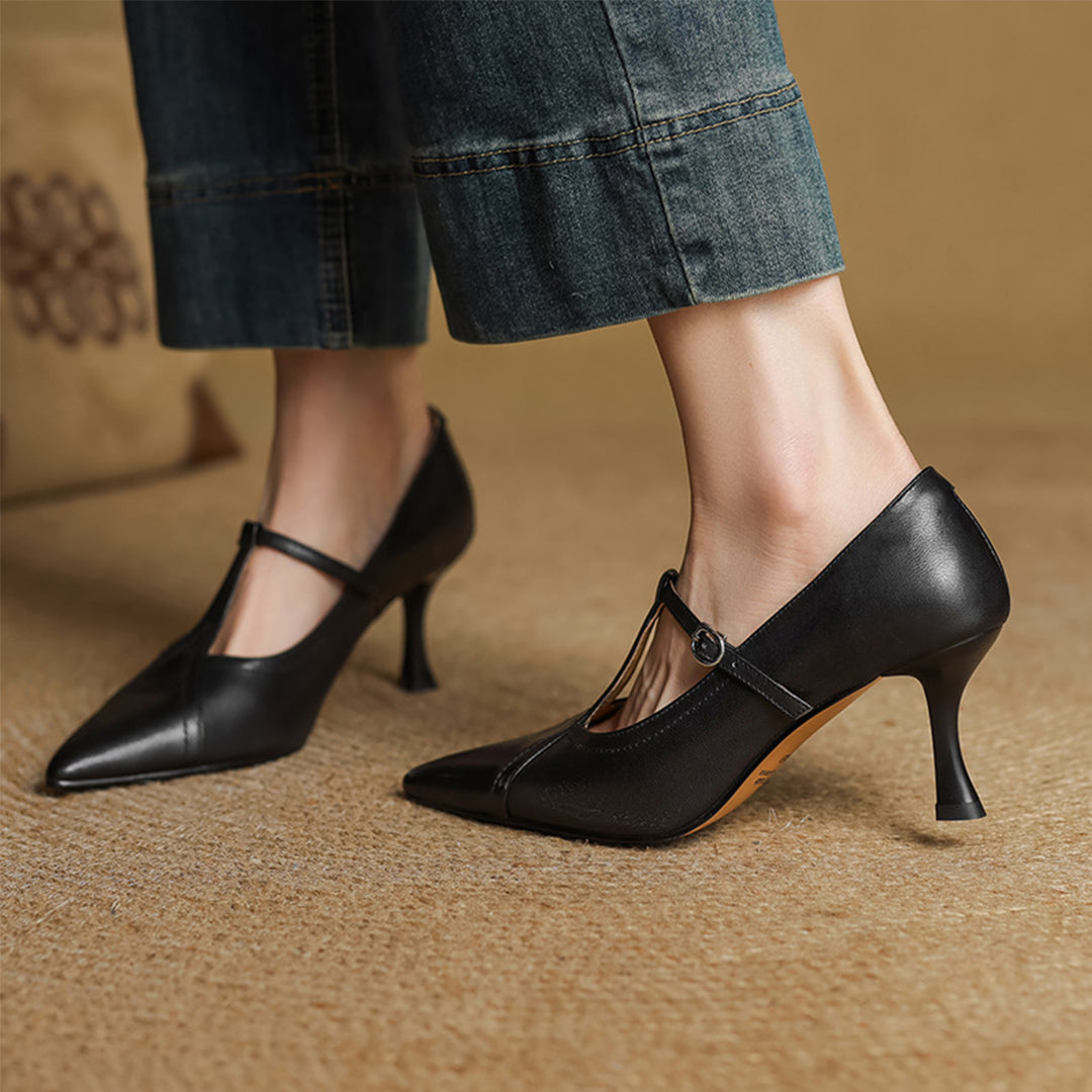 Mirella Genuine Leather Heels