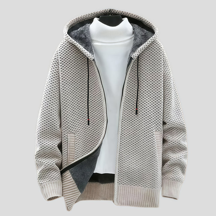 Nordic Haven Knit Hoodie