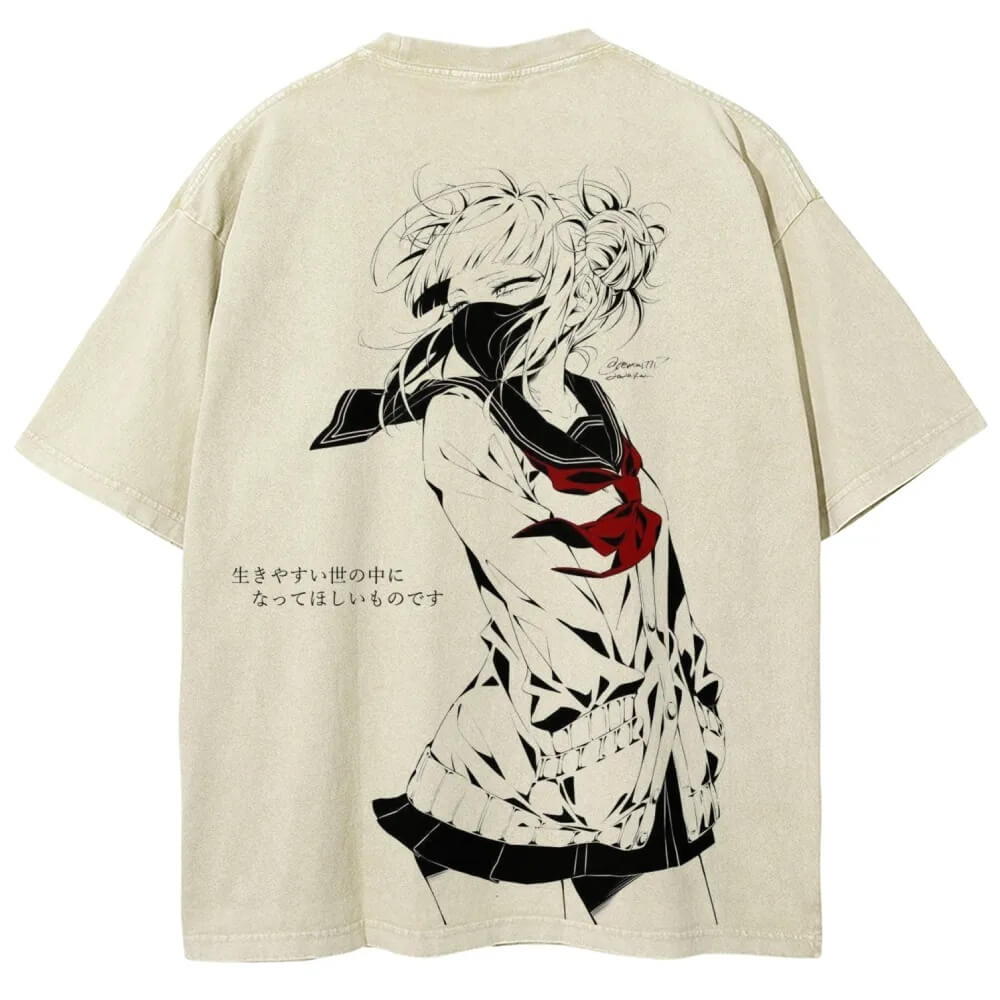 Toga himiko Unisex Fit Washed T-Shirt