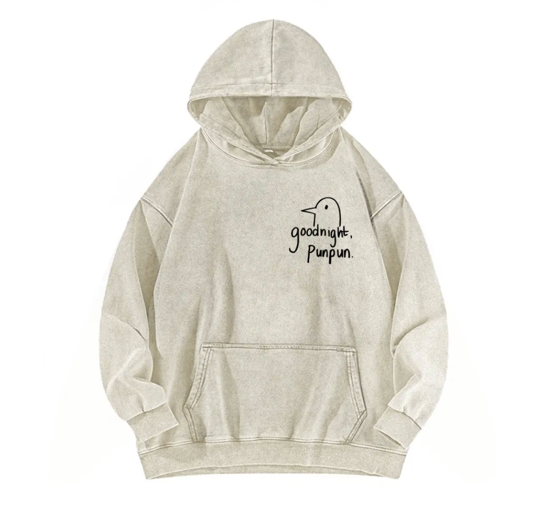 Goodnight Punpun Unisex Washed Hoodie