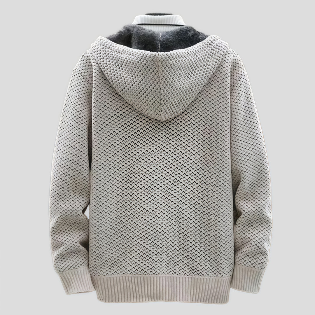Nordic Haven Knit Hoodie