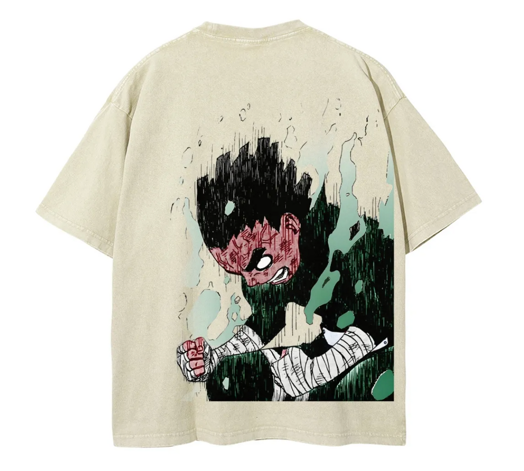 Naruto Rock Lee Fit Washed T-Shirt